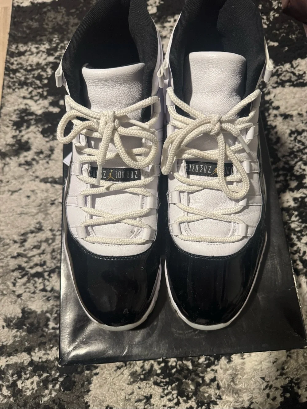 Jordan 11 White & Black Men's Sneakers